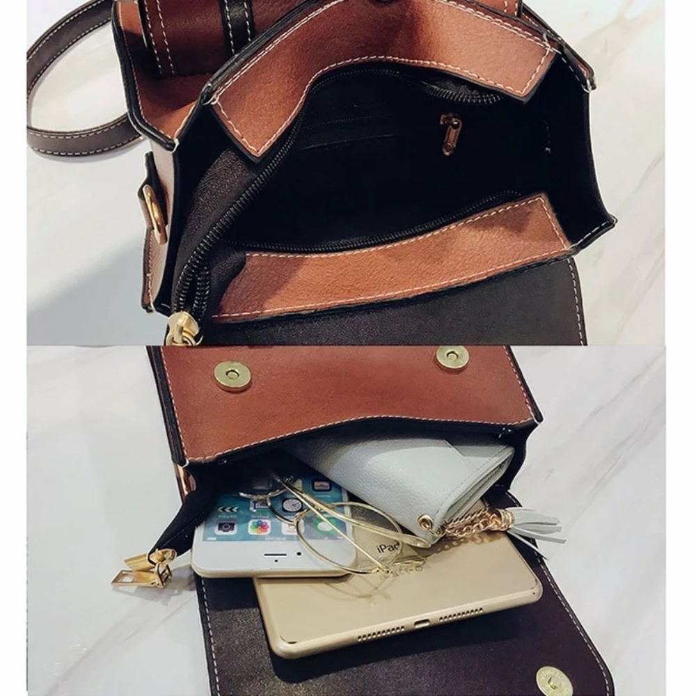 *NEW ROME Leather Backpack Shoulder Bag - Picture 6 of 8